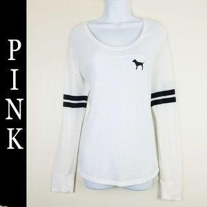 VICTORIA'S SECRET "PINK" LOGO LONG SLEEVE T- SHIRT